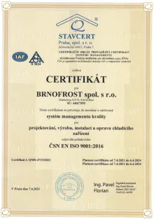 Certifikát ISO 9001